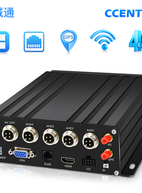 4路硬盘网络录像机MDVR单品1080P高清AHD录像视频带GPS轨迹4G网
