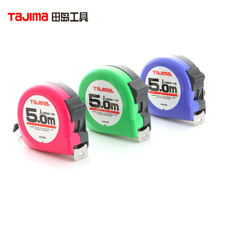TAJIMA TAJIMA 줄자 5미터 J19-50 휴대용 자 5미터 19 MM고정밀도 고정밀도 미터 25 MM