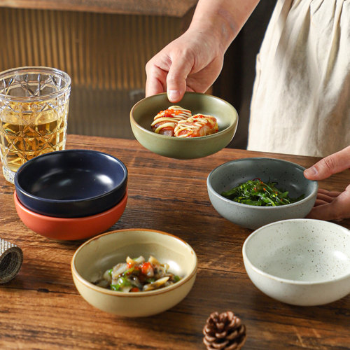 舍里窑变陶瓷蘸料碟零食碟点心碟