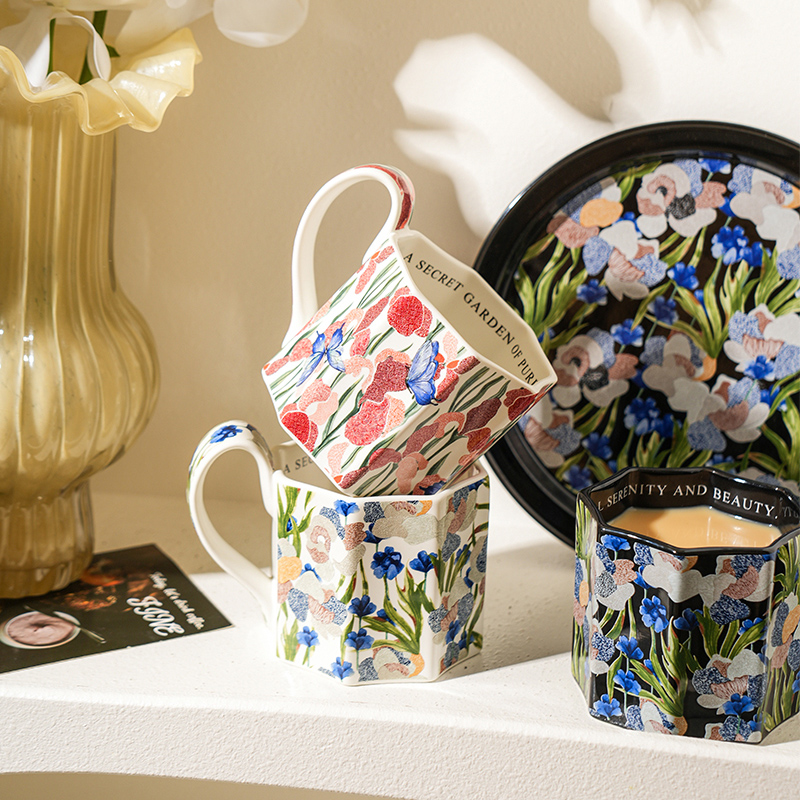 舍里鸢尾花系列马克杯七夕礼物