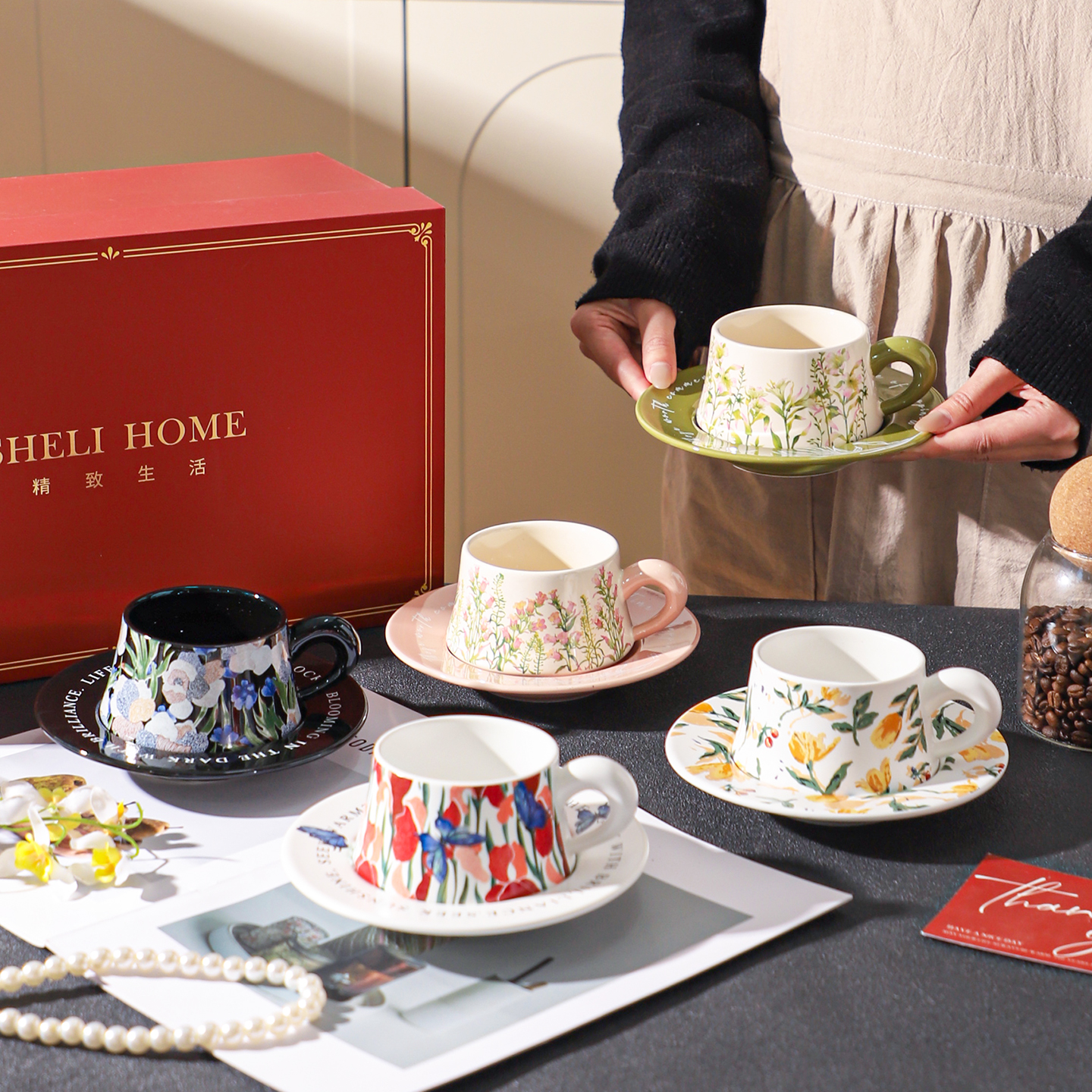 舍里高级感陶瓷咖啡杯伴手礼