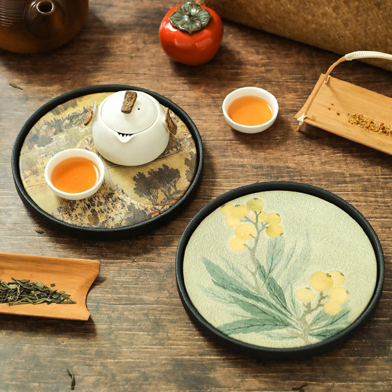舍里陶瓷茶盘小型吸水干泡台茶壶小托盘家用复古茶具速干沥水茶台,餐饮具,茶盘,淘宝优惠券,粉丝福利购,淘宝优惠卷
