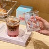 舍里可爱家用玻璃杯女家用牛奶杯早餐杯ins高颜值喝水杯子咖啡杯