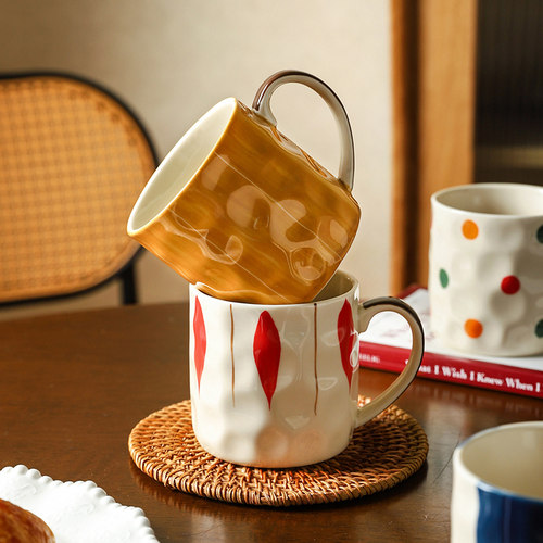 舍里釉下彩微波炉专用马克杯