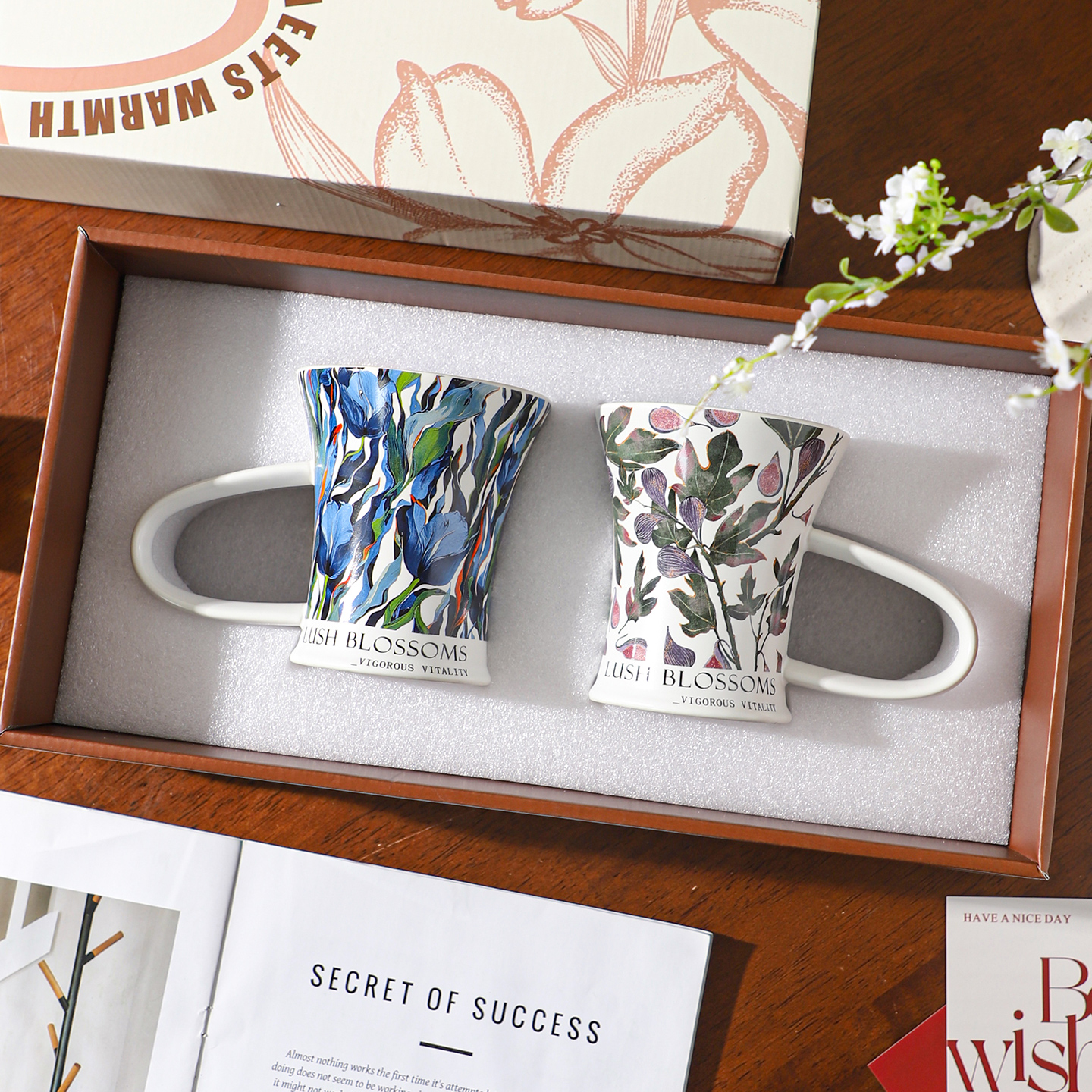 舍里设计感精致杯子礼盒生日礼物