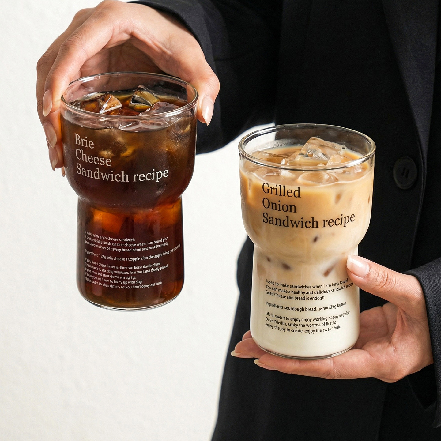 舍里ins风玻璃杯家用高颜值喝水杯子2026新款果汁杯咖啡杯拿铁