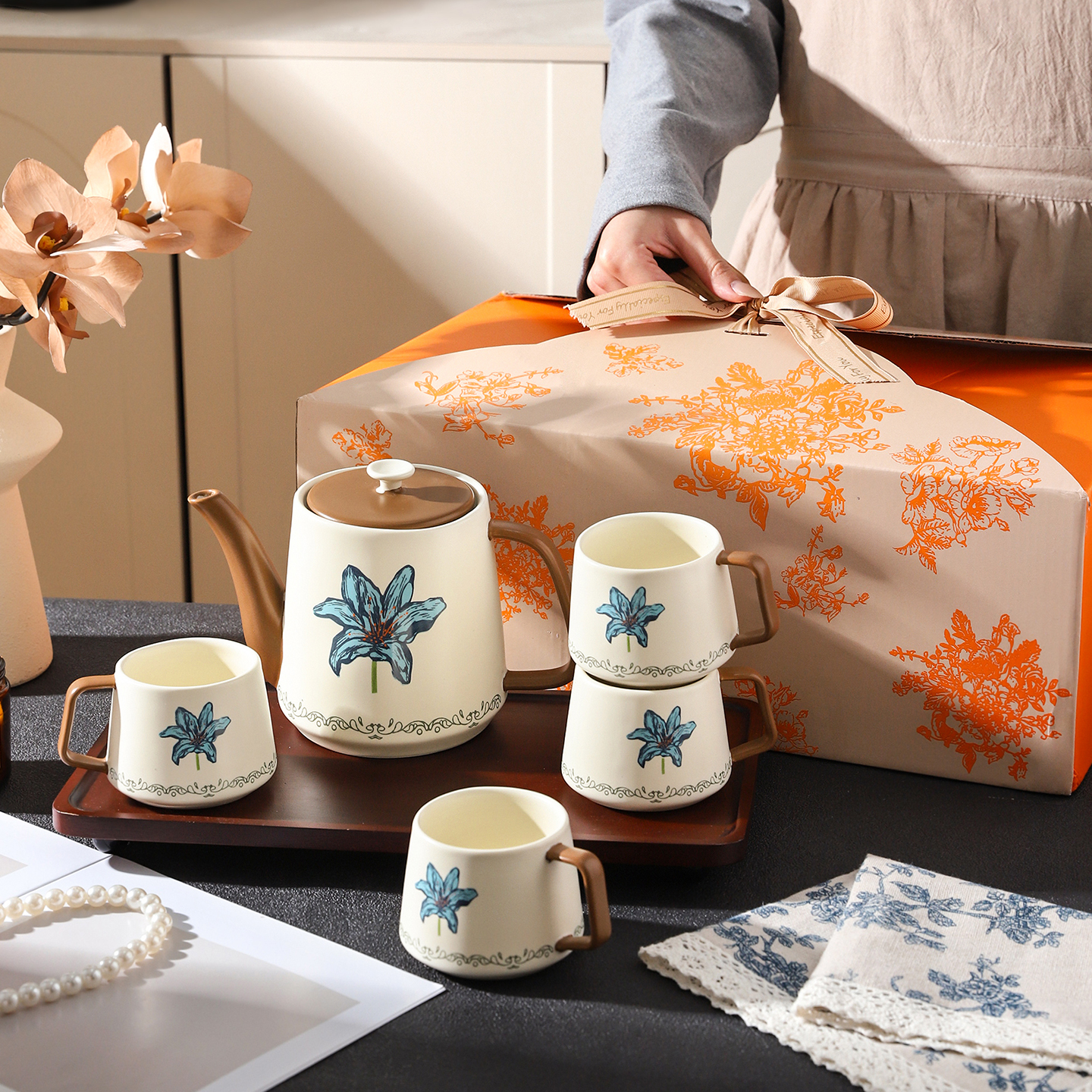 舍里高颜值复古水杯水壶伴手礼