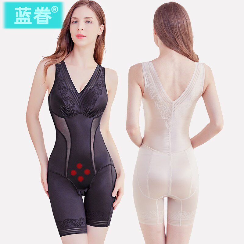 带文胸一体式连体塑身内衣女美体瘦全身收腹束腰产后塑形提臀夏季