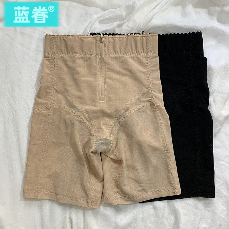 提臀塑形裤女中腰拉链收腹裤强效翘臀束腰无痕收腹美体塑身打底裤