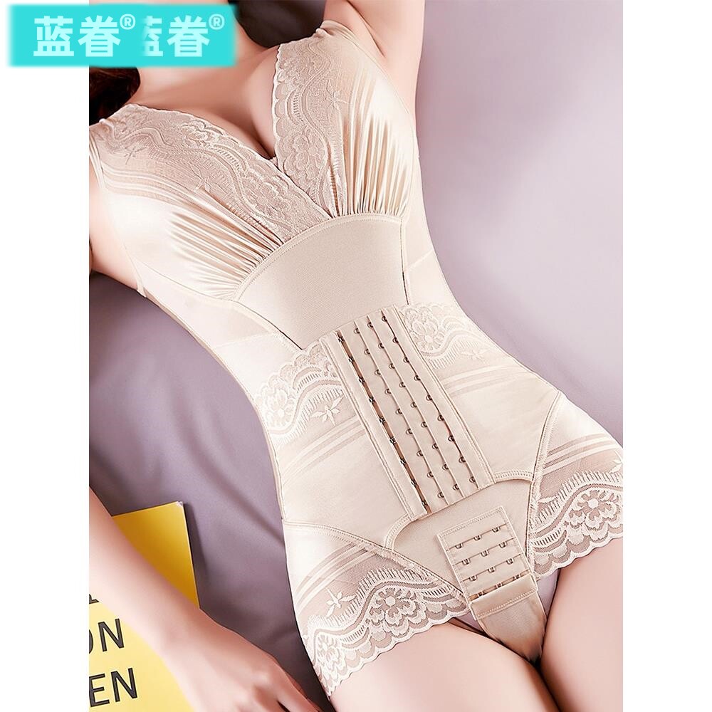 加强版收腹束腰收小肚子塑形瘦身连体塑身美体内衣紧身无痕正品女