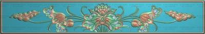 精雕图灰度图莲花浮雕图雕刻图精品荷花围板抽斗横板465x77新款