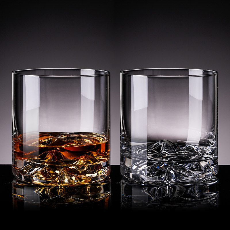 威士忌酒杯轻奢高级感家用套装欧式水晶玻璃酒杯古典创意洋酒杯子
