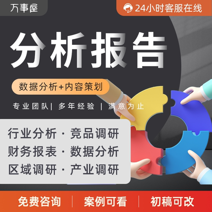 代写市场调研行业研究分析报告财务报表分析企业估值案例数据分析