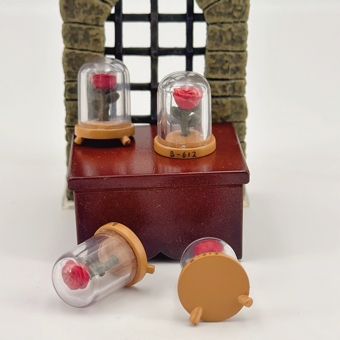 散货 玫瑰花 小王子配件 小野玻璃底座 微场景摆件 diy奶油胶材料