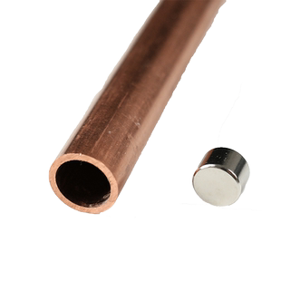 楞次定律演示器道具电磁阻尼感应反重力科学实验铜管磁悬浮玩教具