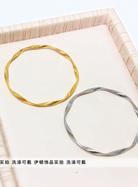 其他复古通用钛钢莫比乌斯手镯