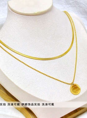 洗澡不用新款复古高级吊坠项链