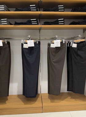 男装弹力九分裤/聪明裤商务通勤休闲长裤仿毛料西裤阔腿裤479349