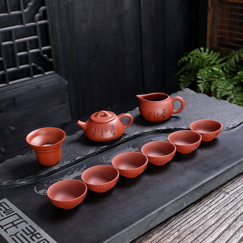 10头石瓢茶韵手绘陶瓷茶具居家品茗轻奢雅致功夫茶器茶道套装精品
