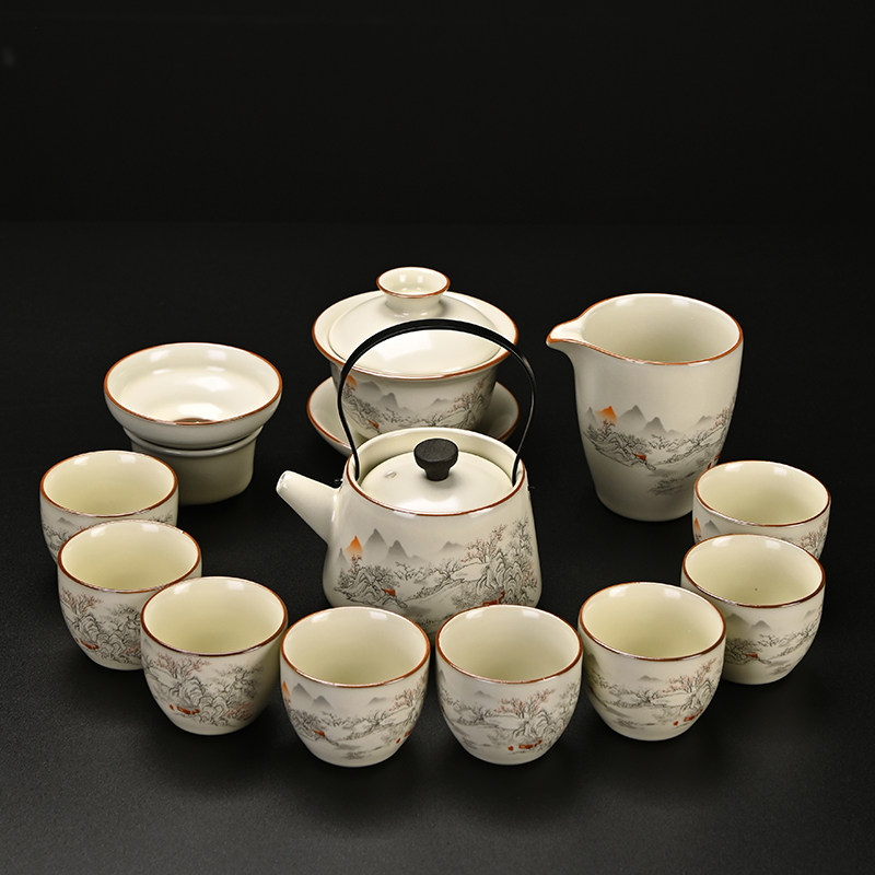 汝窑瓷功夫茶具套装2026新款茶具全套一整套喝茶轻奢高档高端大气
