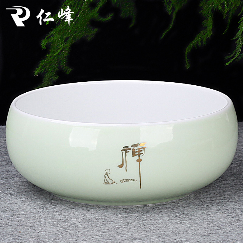 茶洗缸具盆建水盂水洗茶杯青瓷陶瓷茶具配件大全笔洗茶桌喝茶工具