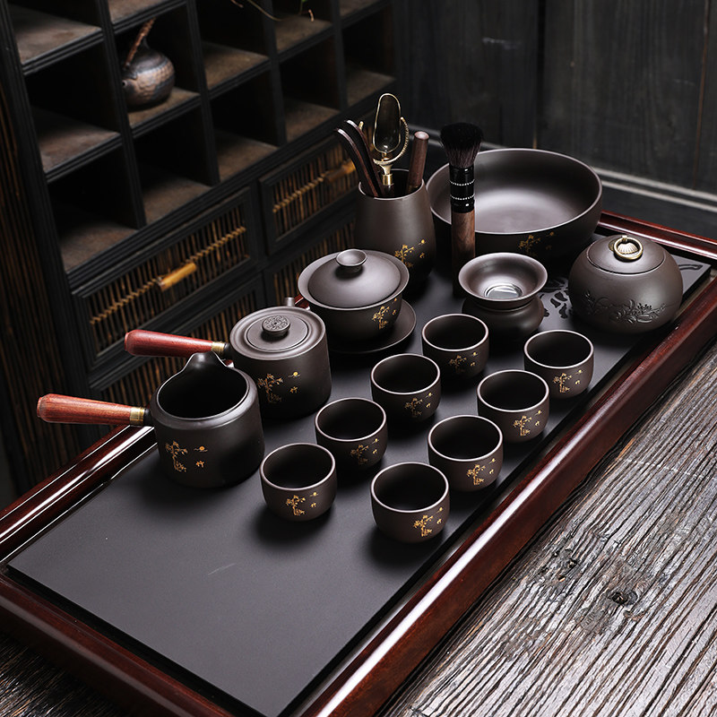 紫砂功夫茶具套装2026新款家用轻奢高档高端大气个人专用泡茶器具