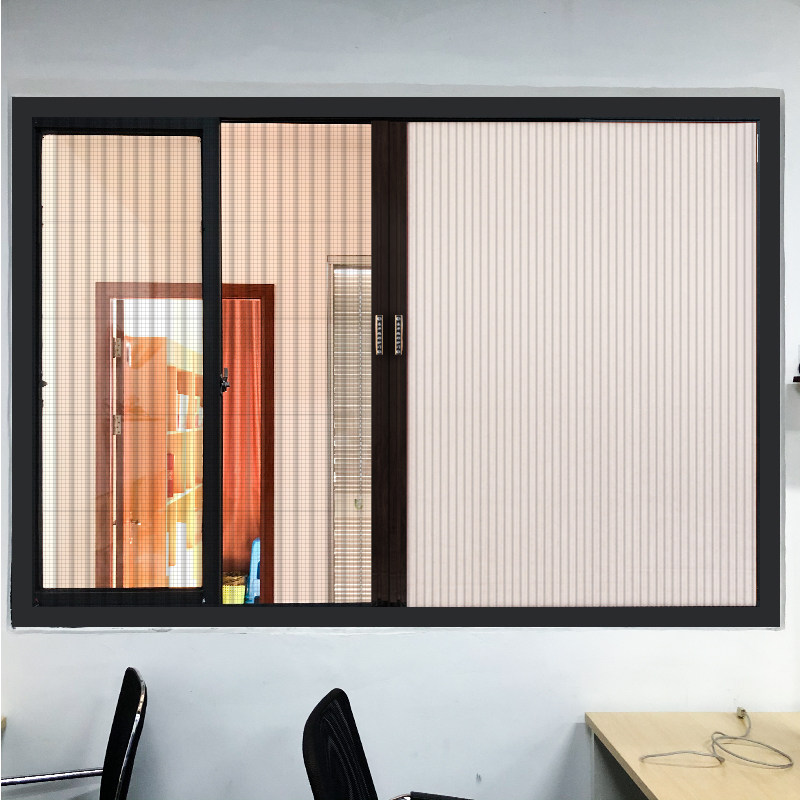 隐形透气纱窗遮光防蚊两用推拉折叠蜂巢门帘免打孔阳光房窗帘移门