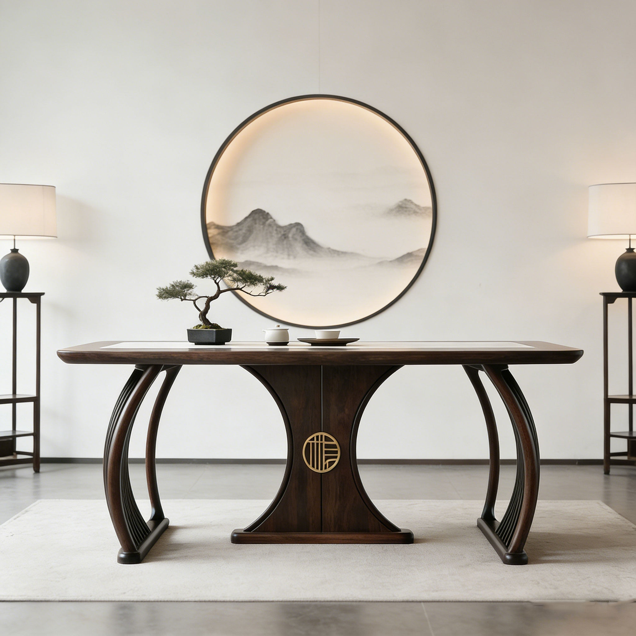 宋式美学2026黑胡桃木茶桌椅家用别墅高端定制设计师同款家具茶台,住宅家具,家用茶台/茶桌,淘宝优惠券,粉丝福利购,淘宝优惠卷