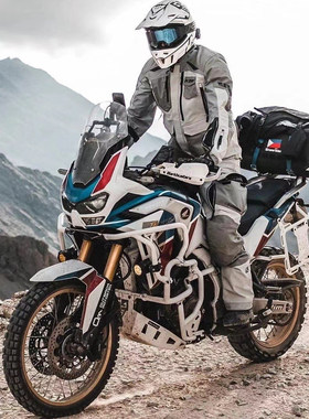 outbackmotortek 白色上下护杠发动机护罩套适用于非双CRF1100