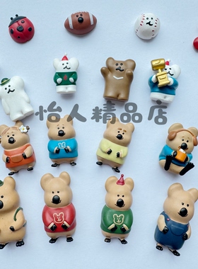 柿子椒熊散货冰箱贴公仔手机奶油壳diy散货配件玩具摆件食玩盲盒
