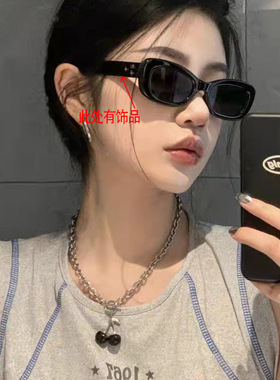 2025年韩版gm猫眼墨镜女高级感网红出游防晒拍照显白太阳镜显脸小