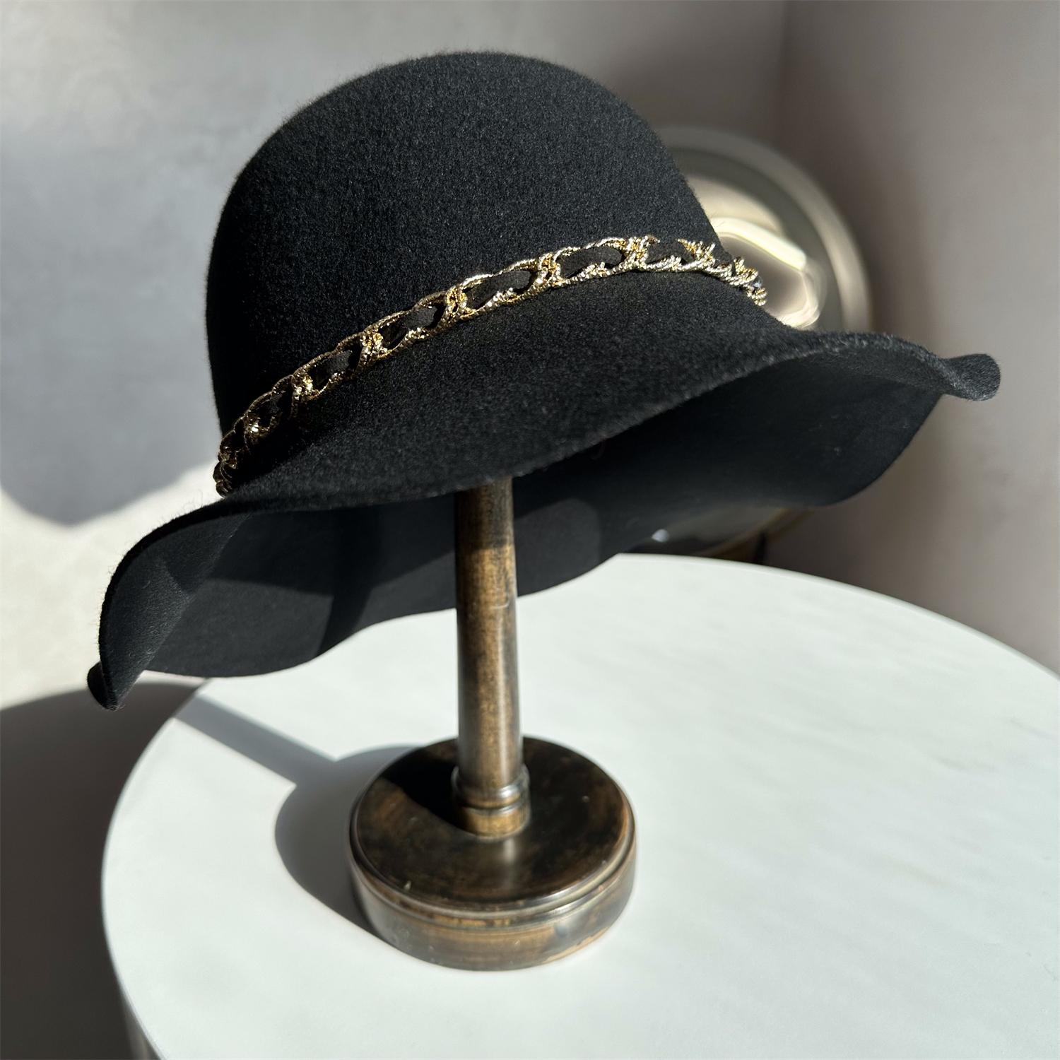 灯罩帽显小百搭脸法式复古秋冬