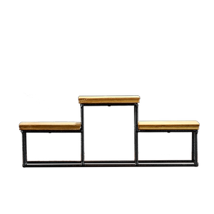 创意实木小号博古架摆件中式迷你桌面置物方架茶几茶台方格子架子