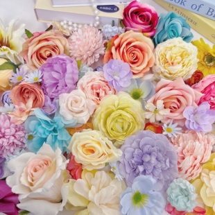 仿真古风花头材料包 diy手工材料假花绢花汉服服装头饰发簪配件