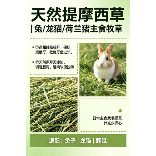 天然提摩西草兔龙猫荷兰猪牧草