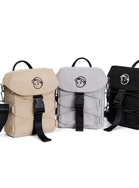 FINERWORLD原创户外机能徒步小方包斜挎包男女百搭便携时尚手机包