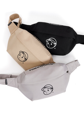 FINERWORLD潮牌腰包男女饺子休闲运动斜挎包情侣通勤简约胸包小包