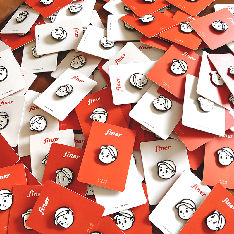 finer原创设计徽章动漫人物胸针