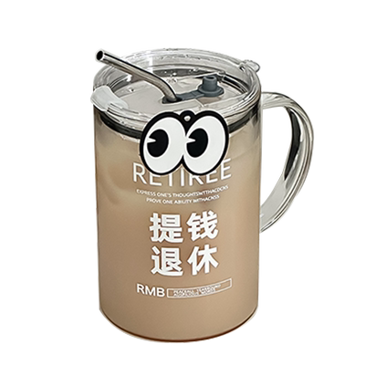 加薪水高硼硅吸管玻璃杯