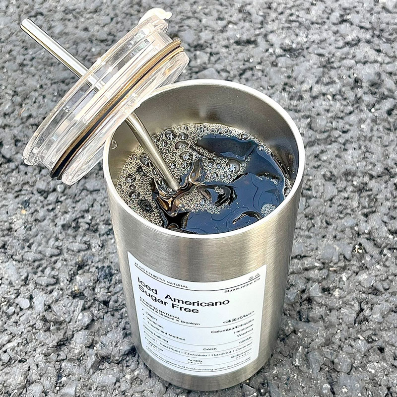 潮流304不锈钢冰美式咖啡杯