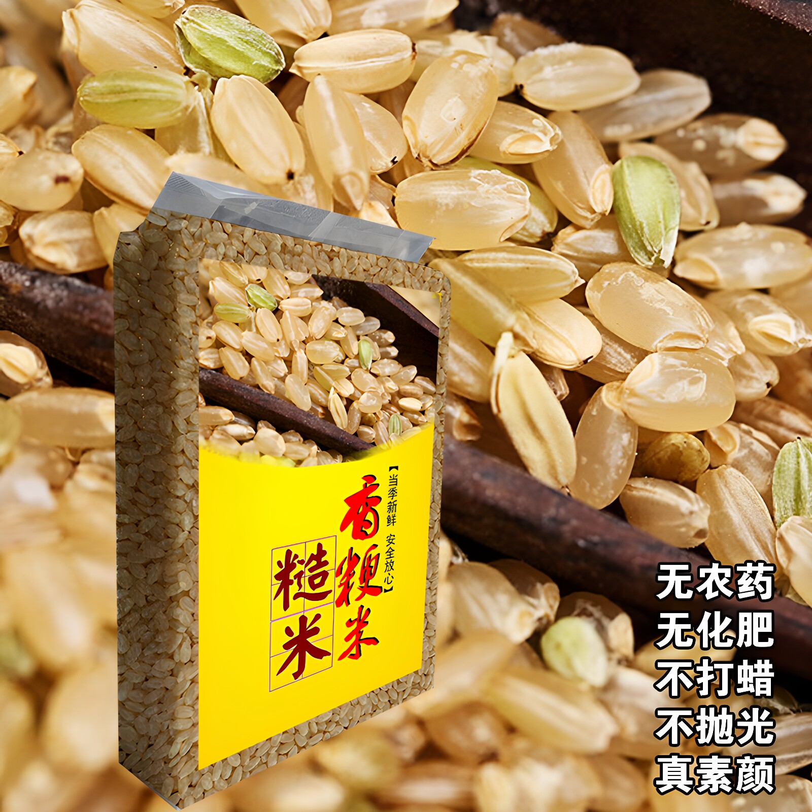 糙米新米慥5斤粗粮造米饭苏北大米宝宝胚芽米五谷杂粮糟发芽糙米