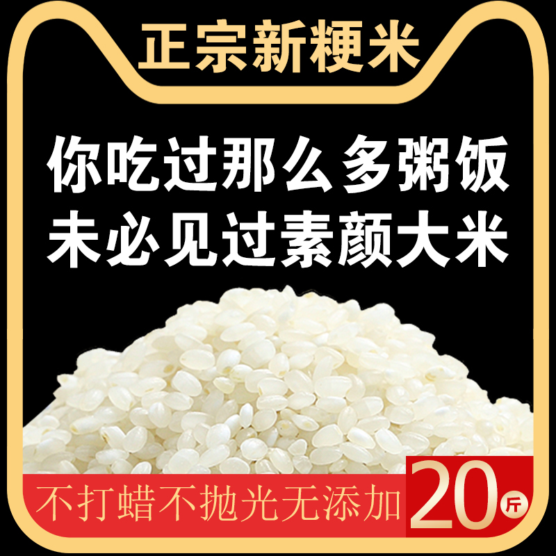 大米10kg南粳46苏北油粘梗米软香米江苏洪泽米熬粥新米晚粳米20斤-封面