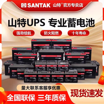 【官方授权店】SANTAK山特蓄电池
