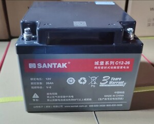 山特蓄电池 c12-26胶体12v26ah配套UPS不间断电源12伏26安EPS电瓶