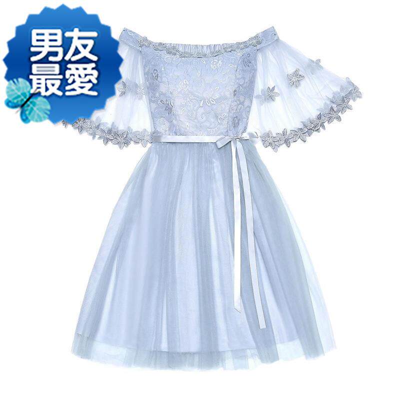 姐妹小c白色蓬蓬裙礼服新娘短款晚宴表演团婚纱连衣裙伴娘毕业抹|msdalam kategori Butik wanita / wanita, perkahwinan/Cheongsam/pakaian, pakaian/malam - dari Buy2taobao.com untuk memberikan perkhidmatan ejen Taobao profesional membeli