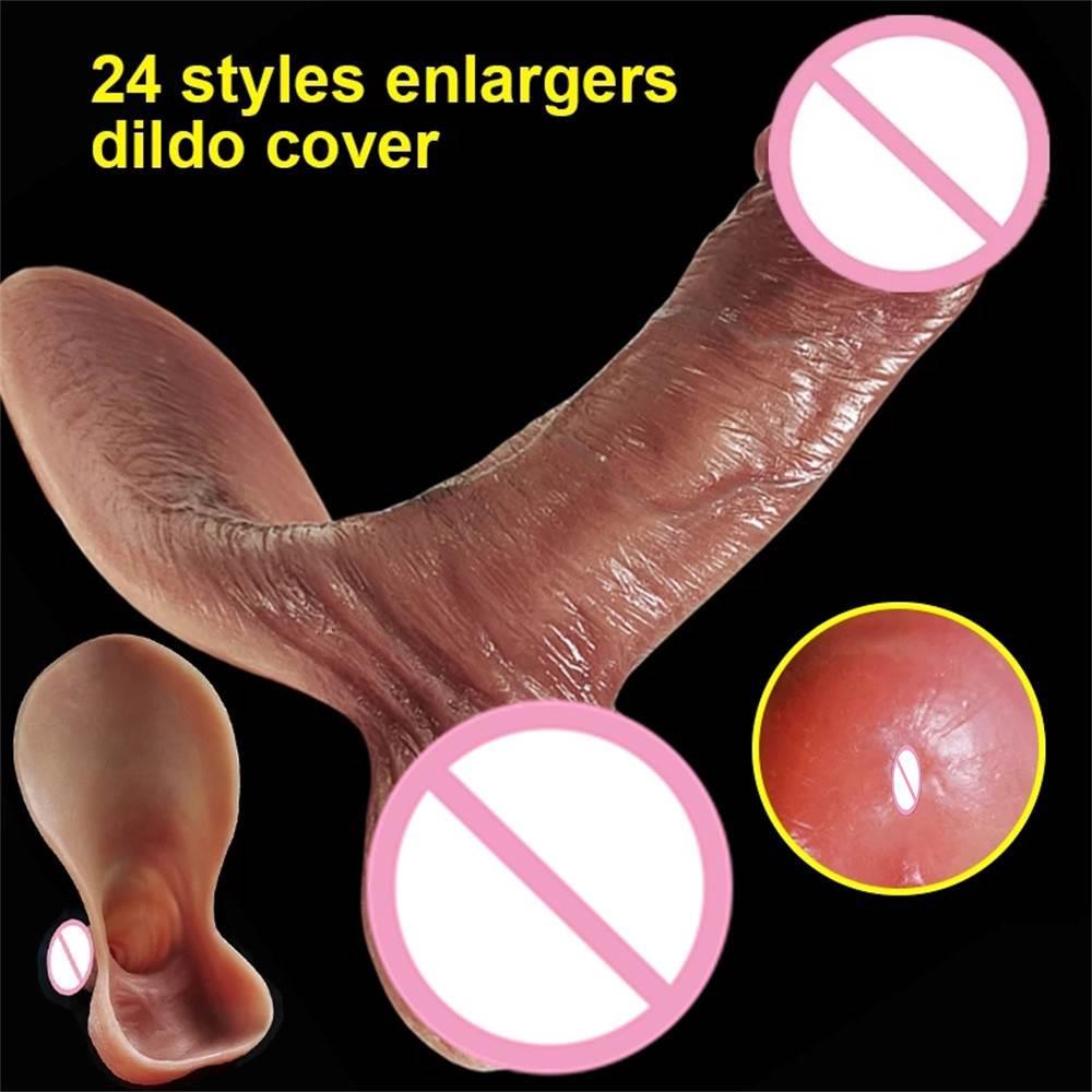 Wholesale Penis Sleeve Cover Male Men Dick Enlargement Delay