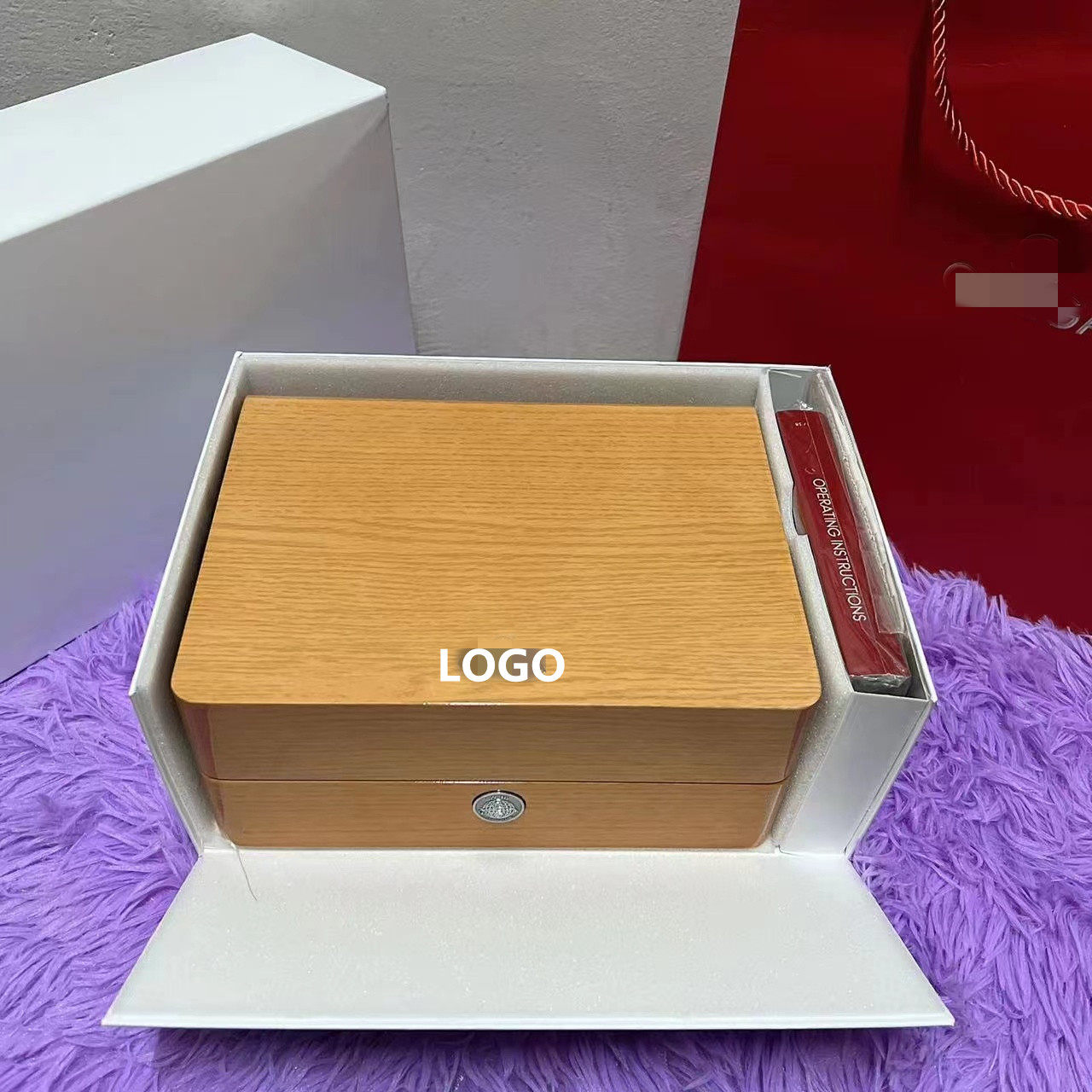 欧米茄手表盒子包装盒oemga欧米家表盒包装盒欧米伽送礼袋全套