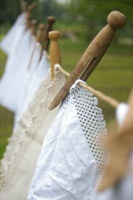 复古无漆天然环保5个装晾衣夹