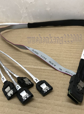 安费诺正转阵列卡Mini-SAS 6G 8087-4*SATA硬盘数据线SGPIO信号