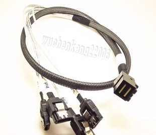 正向线安费诺12G MINI SAS线SFF-8643转SATA硬盘数据线阵列卡主板